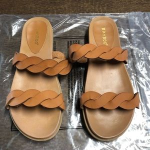 Bamboo Cognac Sandals